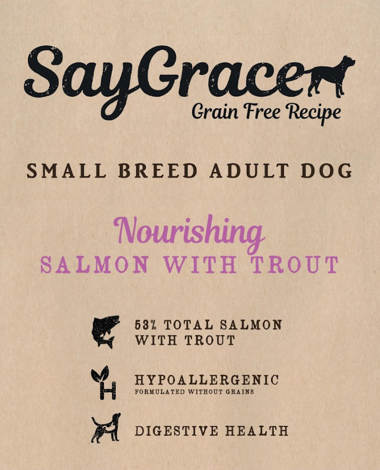 SayGrace Grain-Free Small Breed Nourishing Salmon with Trout Dry Dog Food