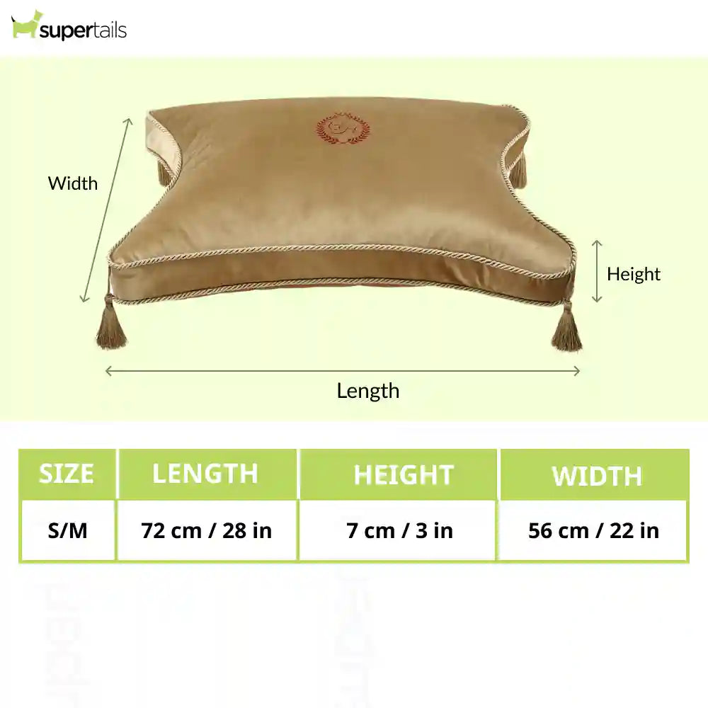 Chloe's Home King & Queen Bed for Dogs and Cats (Gold)