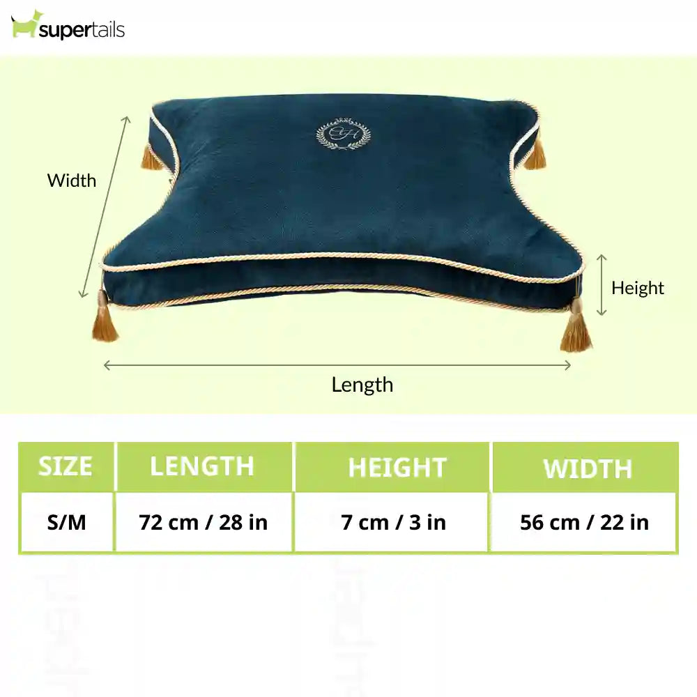 Chloe's Home King & Queen Bed for Dogs and Cats (Navy Blue)