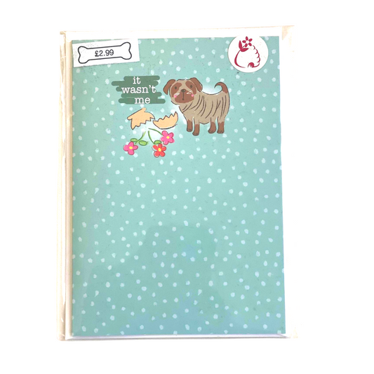 Greetings card - It Wasn't Me