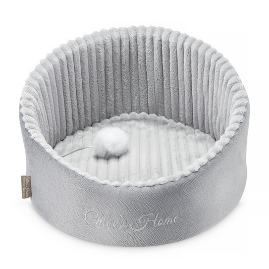 Chloe's Home Neapol Bed for Dogs and Cats (Grey)