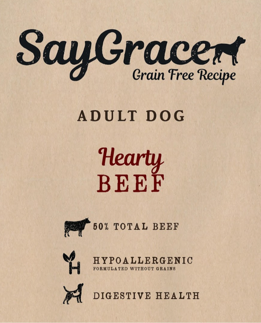 SayGrace Grain-Free Adult Hearty Beef Dry Dog Food
