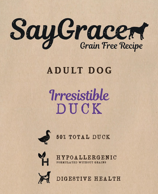 SayGrace Grain-Free Adult Irresistible Duck Dry Dog Food
