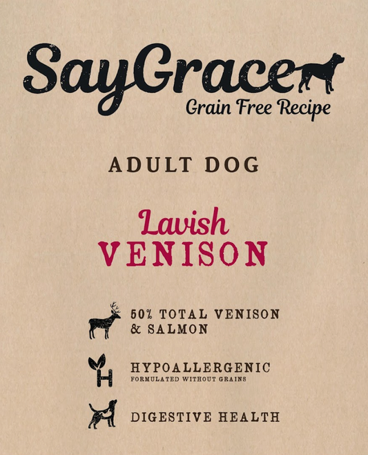 SayGrace Grain-Free Adult Lavish Venison Dry Dog Food