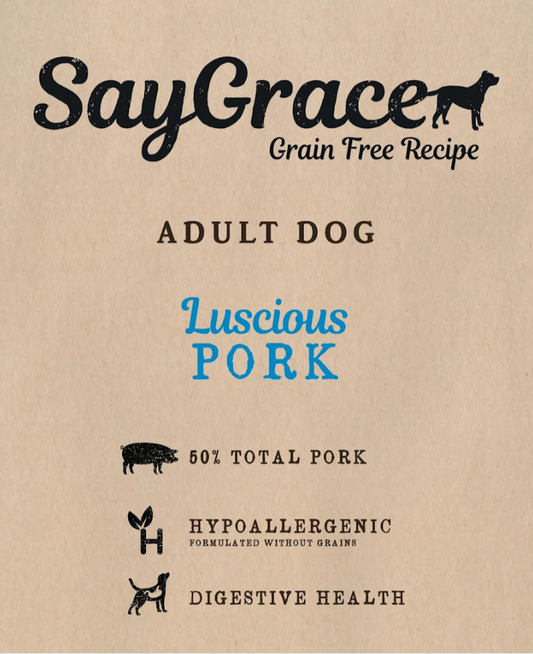 SayGrace Grain-Free Adult Luscious Pork Dry Dog Food
