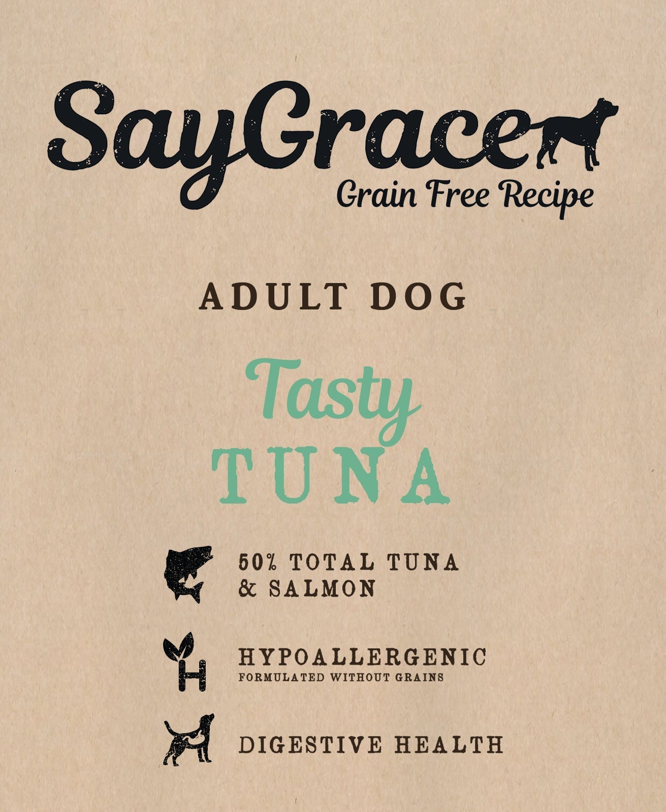 SayGrace Grain-Free Adult Tasty Tuna Dry Dog Food