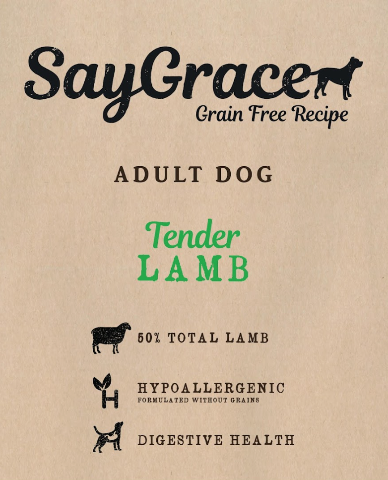 SayGrace Grain-Free Adult Tender Lamb Dry Dog Food