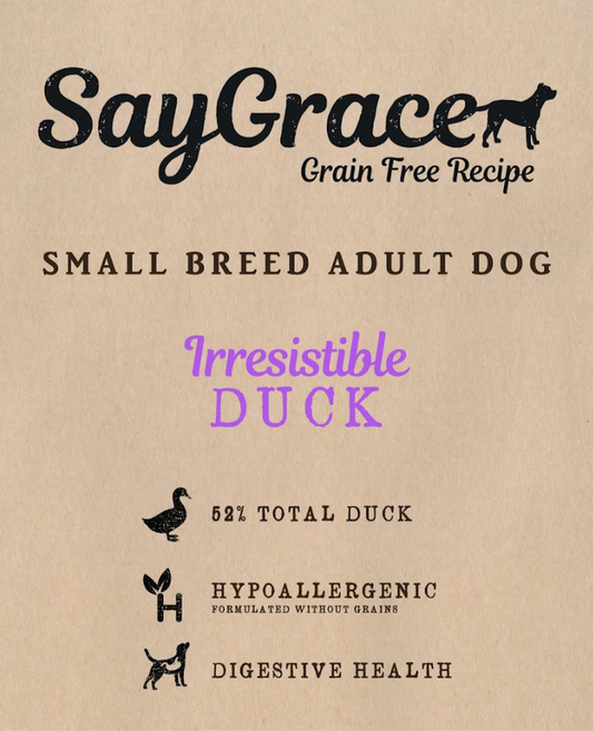 SayGrace Grain-Free Small Breed Irresistible Duck Dry Dog Food