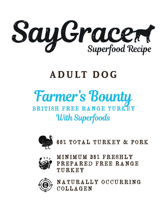 SayGrace Superfood Adult Farmer¡¯s Bounty British Free Range Turkey Dry Dog Food