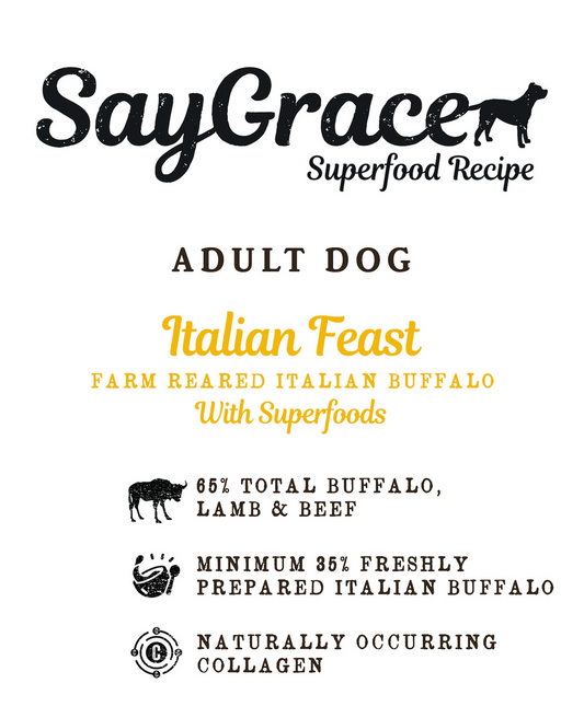 SayGrace Superfood Adult Italian Feast Farm Reared Italian Buffalo Dry Dog Food