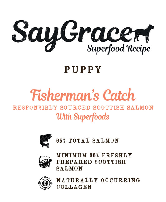 SayGrace Superfood Puppy Fisherman's Catch Responsibly Sourced Scottish Salmon Dry Dog Food