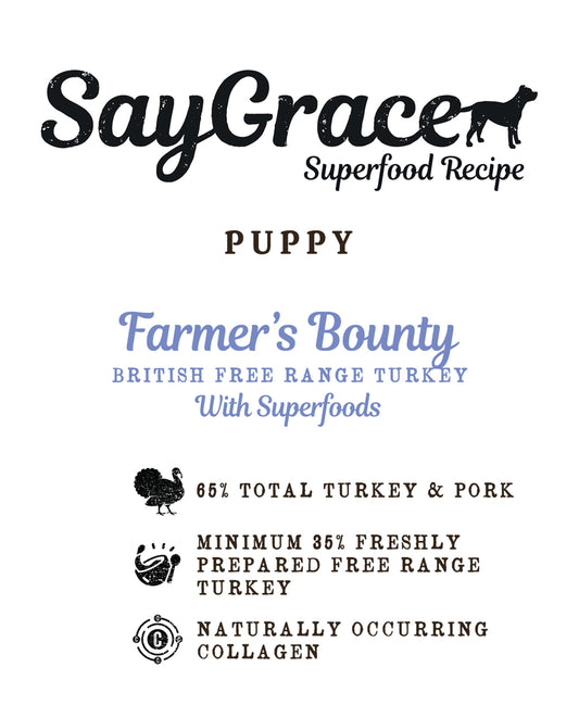 SayGrace Superfood Puppy Farmer¡¯s Bounty British Free Range Turkey Dry Dog Food