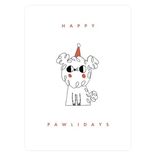 Happy Pawlidays Personalized Holiday Greeting Card